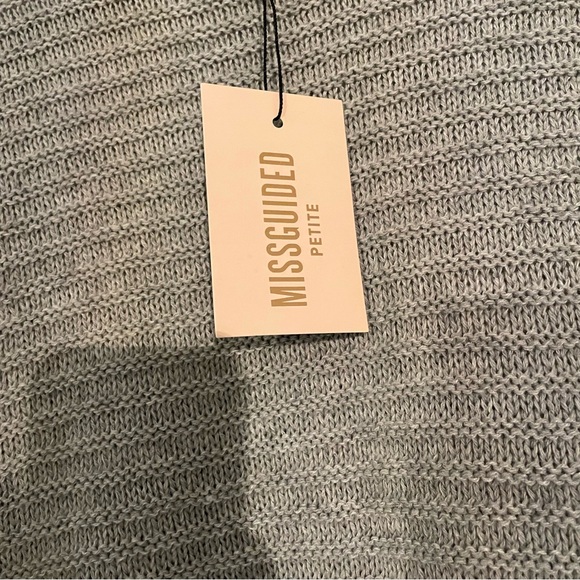 Missguided Petite Highneck Ribbed Dress/Top - Picture 4 of 5